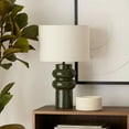 thumbnail image 3 of Bouclair Khaki Sculptural Base Table Lamp, 3 of 9