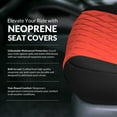 thumbnail image 5 of For 2022-2024 Nissan Frontier FH Group Custom Fit Neoprene Car Seat Covers Wateropoof - Red Rear Seat, 5 of 5