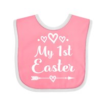 Inktastic My 1st Easter Girls Holiday Girls Baby Bib