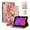 E, variant on Case for iPad mini 8.3" 7th Gen 2024 / iPad mini 6th Gen 2021, Slim Kickstand PU Leather Pattern Card Slots Elastic Band Stylus Slot Protective Heavy Duty Protection Folio Cover - A