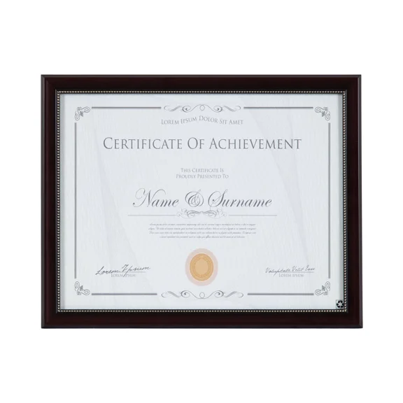Designovation 8.5X11 Mahogany Document Certificate Picture Frame,8.5X11