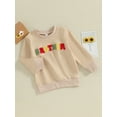 thumbnail image 2 of Bagilaanoe Toddler Baby Girl Boy Casual Sweatshirt Long Sleeve Letter Print Pullover 12M 18M 24M 3T 4T 5T Kids Fall Loose Tee Tops, 2 of 7