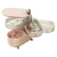 thumbnail image 3 of Boîte de Rangement de Bureau Surélevée et Encombrée avec Boule Rotative Style 4 Rose, 3 of 9