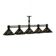 thumbnail image 4 of Meyda 137562 75 in. Ducks in Flight 5 Light Island Pendant, Black & Silver Mica, 4 of 5