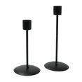 thumbnail image 2 of 2x Taper Candle Holder Candlestick Table Centerpiece Bathroom Ornament Black, 2 of 8