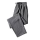 thumbnail image 2 of Pantalones largos de verano para hombre, informales, con cintura elástica, cordón ajustable, bolsillos rectos, transpirables, de poliéster., 2 of 3