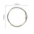 thumbnail image 2 of HLONK60Pcs Metal Binder Rings Loose Leaf Binder Rings DIY Binder Rings Reusable Binder Rings, 2 of 7