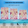 thumbnail image 5 of GZHJMY Beach Towel for Women Girls, Abstract Pink Flower Bath Towel, Oversized Lightweight Sport Towel, 31x51 Inch, 5 of 7