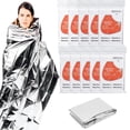 thumbnail image 1 of Mantas de emergencia KIDOFLY, paquete de 10 unidades, reflectantes, color plateado, 1 of 7