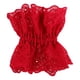 thumbnail image 3 of Coleteros rojos de doble capa con encaje, bandas elásticas para el pelo, coleteros para mujeres y niñas, coletas y recogidos con estilo, 3 of 7