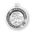 thumbnail image 3 of St. Christopher Sterling Silver Medal Necklace, 3 of 10