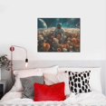 thumbnail image 4 of Kdxio Astronaut Flower Field Pattern Canvas Wall Art for Living Room Wall Decor for Bedroom Bathroom Modern Framed Canvas Art Prints Ready to Hang,Horizontal, 4 of 6