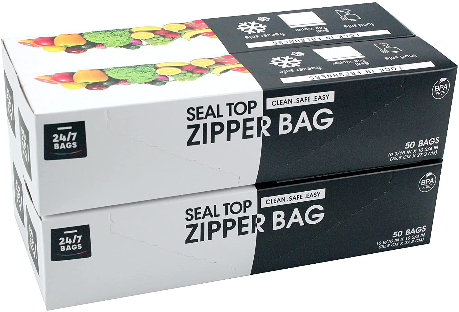Double Zipper Two Gallon Bags, Box of 100 – CiboWares