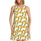 thumbnail image 1 of Fotbe Yellow Pears Vestido de Verano sin Mangas para Mujer – Vestido Midi Línea A, Estilo Camiseta Floral, Vestido Playero Casual y Fluido, 1 of 7
