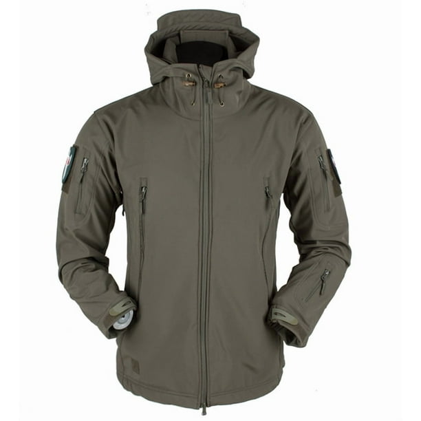 Chaqueta táctica impermeable de caparazón blando para hombre, cortavientos militar para exteriores y senderismo.