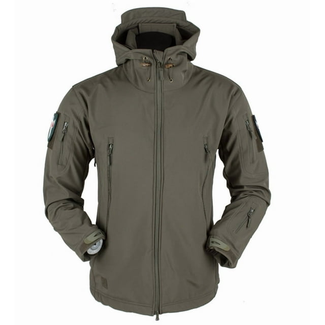 Chaqueta táctica impermeable de caparazón blando para hombre, cortavientos militar para exteriores y senderismo.