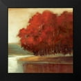 thumbnail image 2 of Jensen, Asia 20x20 Black Modern Framed Museum Art Print Titled - Touch of Red, 2 of 5