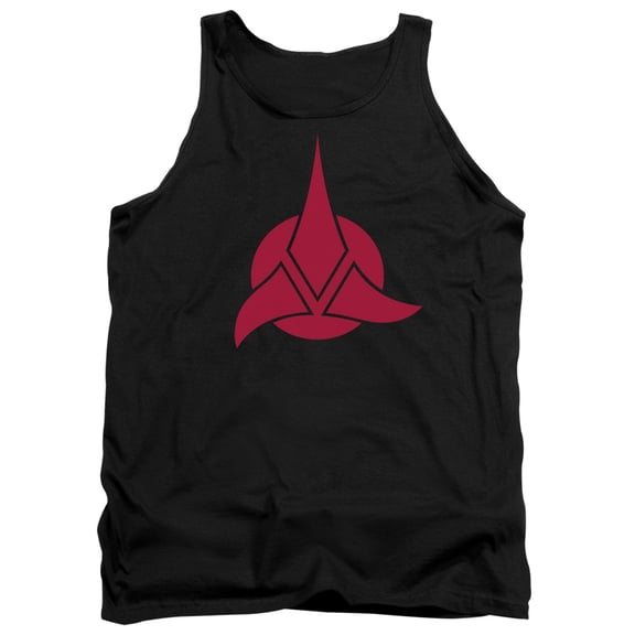 Star Trek Klingon Logo Adult Tank Top Black