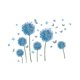 thumbnail image 5 of Pegatinas de pared de azul para hacer tú mismo, calcomanías florales para pared, calcomanías extraíbles, impermeables, mariposas, 5 of 9