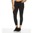 thumbnail image 2 of Reebok Womens Aspire Skinny Capri Compression Athletic Pants, Black, Large, 2 of 5