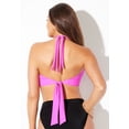 thumbnail image 2 of Swimsuits for All Women's Loop Strap Halter Bikini Top, 2 of 3