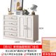 thumbnail image 1 of Gabinete de almacenamiento en el pecho, cómoda moderna y sencilla, de madera maciza, para sala de estar, gabinete de almacenamiento europeo, dormitorio, cajón blanco, 1 of 4