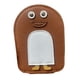 thumbnail image 4 of Cartera para tarjetas de crédito de PU, portátil, con cierre de cremallera y diseño de pingüino Marrón, 4 of 9