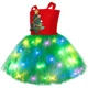 thumbnail image 5 of Vestido de Navidad para niñas con luces LED, árbol de Navidad, elfo, tutú de princesa, disfraz de fiesta de Navidad para niños pequeños, regalo, 5 of 5