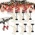 thumbnail image 7 of 2025 New Christmas Stockings Holder Hanger (6 Pcs) – Adjustable Mantle Hanger with Dual Hooks, No Drill for Stocking/Garland​, 7 of 7