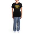 thumbnail image 4 of CafePress - Shermer High School Women's Dark Pajamas - Women's Short Sleeve Print T-Shirt and Pants Dark Cotton Pajama Set, 4 of 7