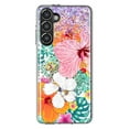 thumbnail image 1 of MUNDAZE Samsung Galaxy S23 Plus Shockproof Clear Hybrid Protective Phone Case Hawaiian Vibes Hibiscus Flowers Monstera Summer Cover, 1 of 5