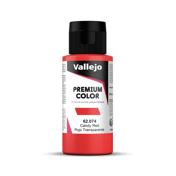 Pintura Vallejo Color Candy Rojo Premium RC 60 mL