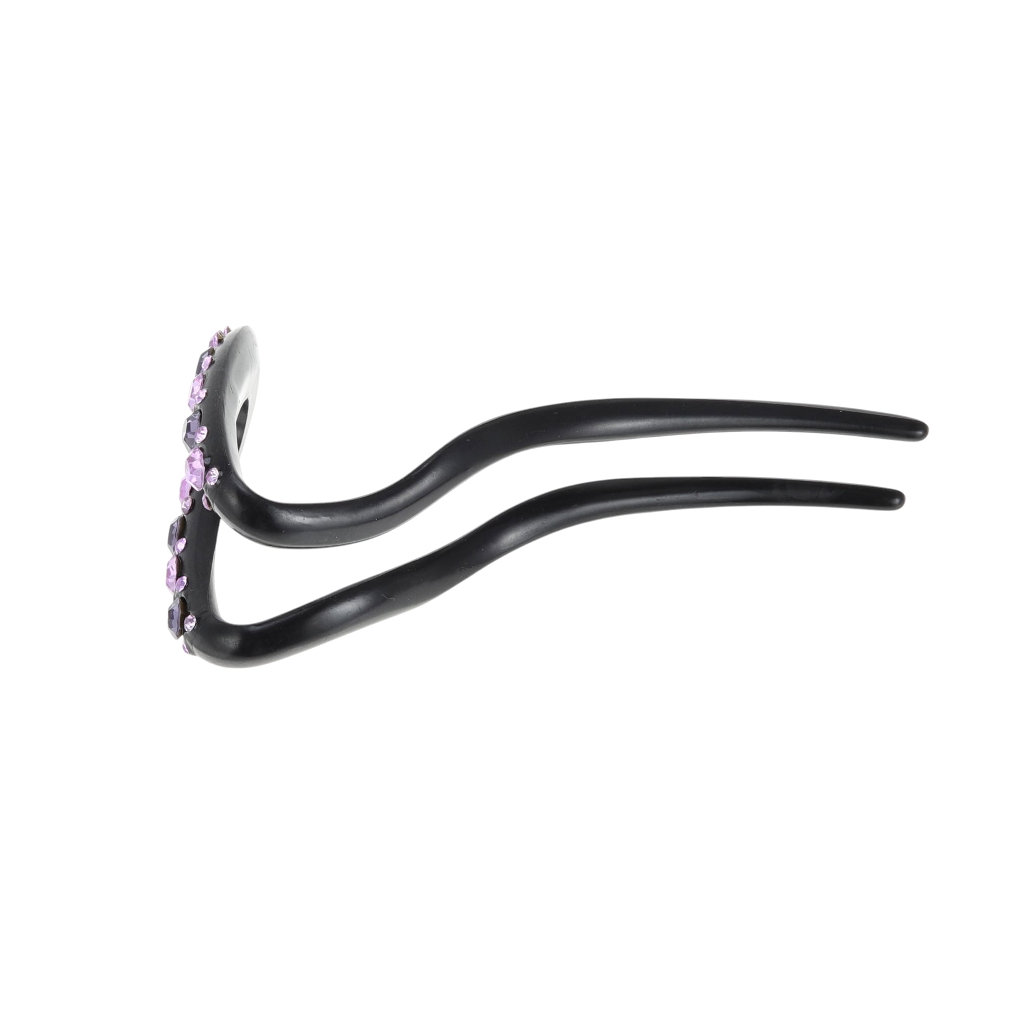 Unique Bargains Comfortable No Slip Fashion U-shaped Hair Pins for Home 1 Pc Purple