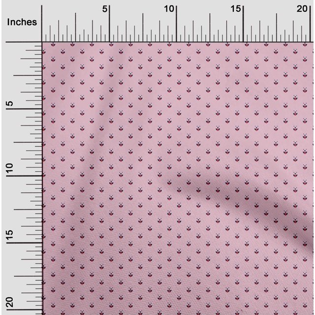 oneOone Viscose Chiffon Fabric Cartoon Dog Printed Craft Fabric BTY 42 Inch Wide