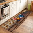thumbnail image 3 of Farmhouse Rooster Kitchen Runner Rug 2x6 Washable Runners for Hallway Non Slip Vintage Farm Chicken Sunflower Wooden Large Area Rug Indoor Floor Carpet for Bathroom Laundry Entryway Bedroom, 3 of 8