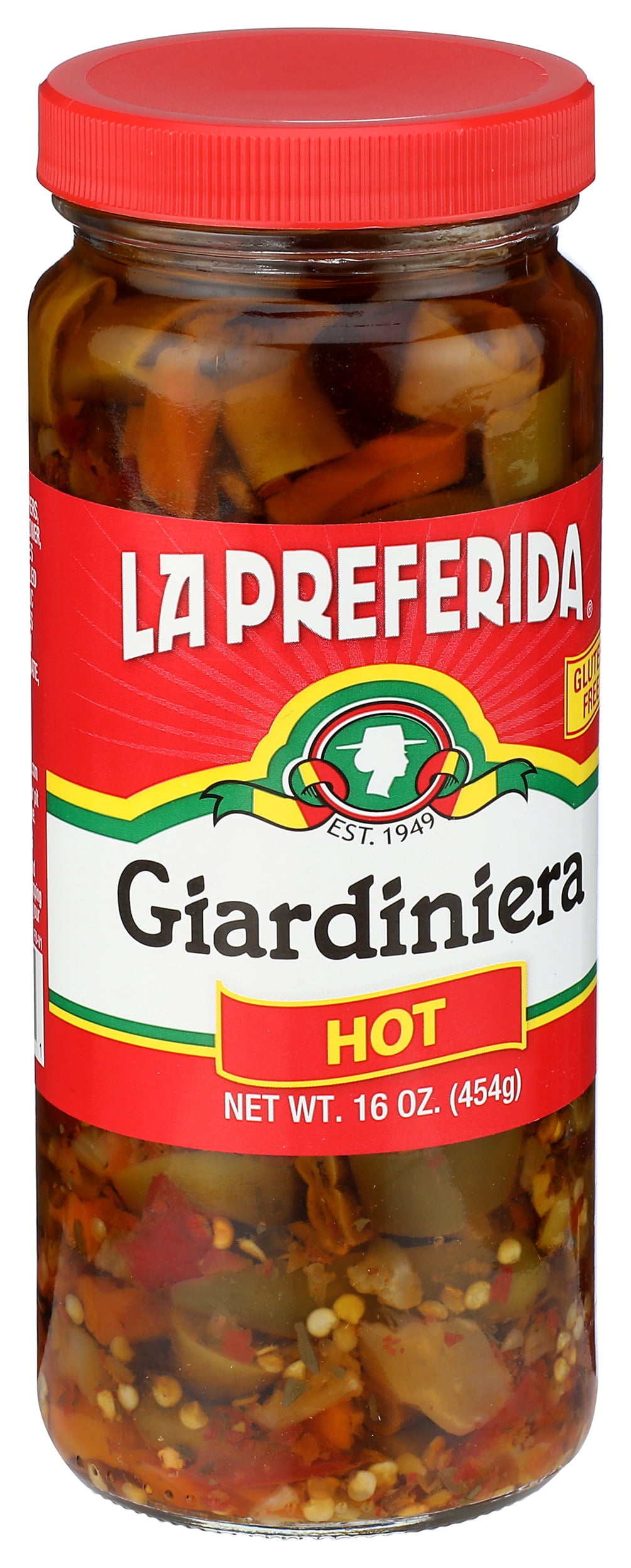 (Pack of 12), La Preferida Hot Giardiniera, 16 oz