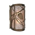 thumbnail image 2 of Meyda Tiffany 108002 10" W Whispering Pines Wall Sconce - Copper, 2 of 4