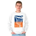thumbnail image 4 of Basketball Hoop Athlete Game On Men's Crewneck Sweatshirt Brisco Brands S, 4 of 6