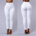thumbnail image 1 of Jeans Moulants Taille Haute pour Femmes en Denim Extensible Jeggings Pantalons Pantalons Crayon, 1 of 2