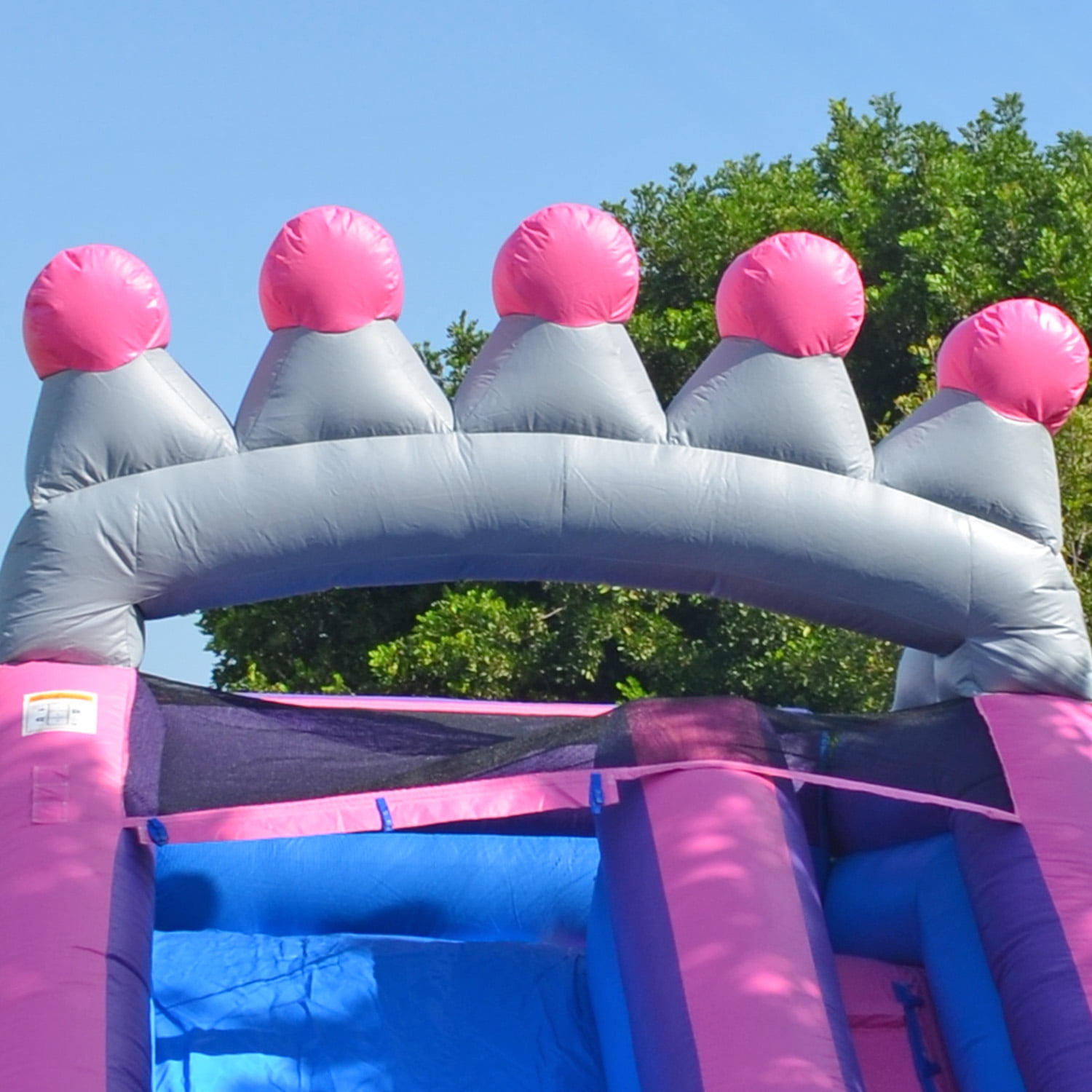 JumpOrange Princess Tiara Commercial Grade Water Slide with Splash Pool for Kids and Adults (with Blower)