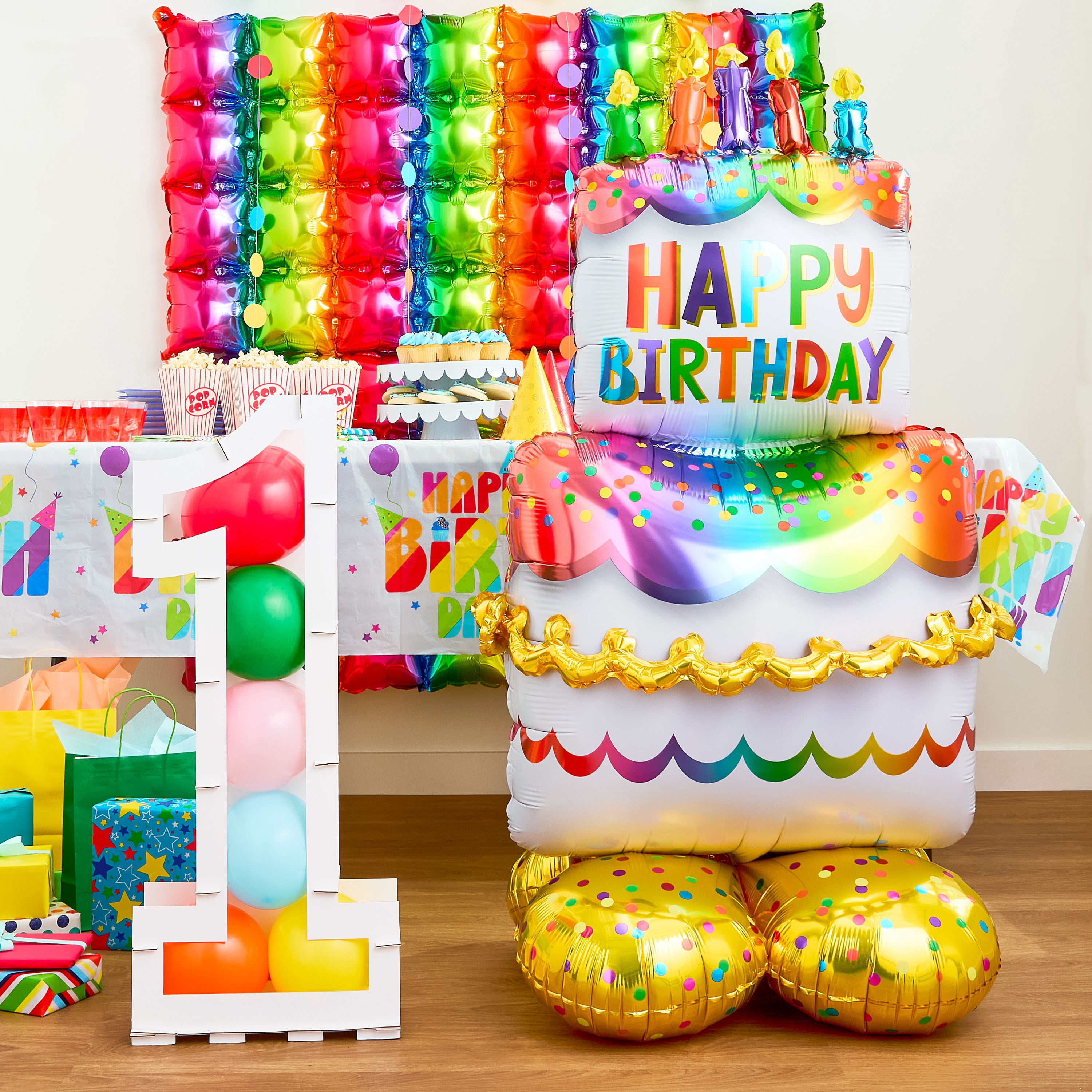31.5IN Number 1 Balloon Frame, White, by Way To Celebrate
