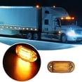 thumbnail image 1 of HBFAGFB 12V-24V Yellow LED Side Marker Lights for Trucks & Trailers — IP67 Waterproof, High Brightness, 2-Wire Easy Installation, 1 of 3