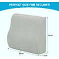 thumbnail image 2 of Back Support Pillow for Recliner Dual Layer Lumbar Support Pillow with Gel Memory Foam Ergonomic Orthopedic Lumbar Cushions for Elderly Lower Back Pain Relief Washable Cover Light Grey, 2 of 13