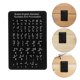 thumbnail image 2 of Tablero Braille: Sistema de aprendizaje táctil con puntos en relieve y letras y números en inglés. Herramienta educativa portátil para niños y adultos ciegos., 2 of 5