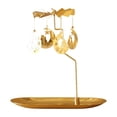 thumbnail image 2 of Rotating Candle Holder - Tea Light Candle Holder with Tray - Carousel Candle - Candlesticks for Home Table Desktop Dinner , Moon F, 2 of 8