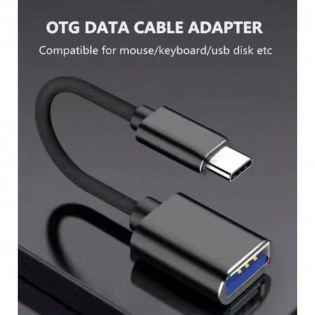 USB-C to USB 3.0 OTG Adapter Cable, Braided Type-C Male to USB-A Female Data Transfer Cord for Phones Tablets Laptops