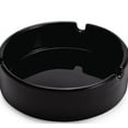 thumbnail image 4 of Glossy Black Ceramic Ashtray for Men and Women, Outdoor Indoor Ashtray, Desktop Smoking Ashtray, 4 of 4