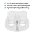 thumbnail image 4 of 6pcs Plastic Spring Cord Locks Rope Fastener Double Holes Toggle Stoppers Sliders for Backpack Shoelaces, Clear, 4 of 7