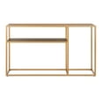 thumbnail image 7 of SAFAVIEH Octavia Glam 2-Tier Console Table, Walnut/Gold, 7 of 7