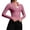 Hot Pink_#15, variant on Women's Cropped Lightweight Stretchy Running Track Jackets Full Zip Slim Fit Athletic Tops with Thumb Holes,Hot Pink 3XL